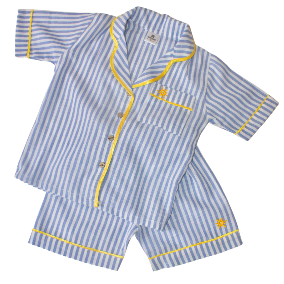 Alex Blue Short Sleeve PJ Pyjama Set: 4 y