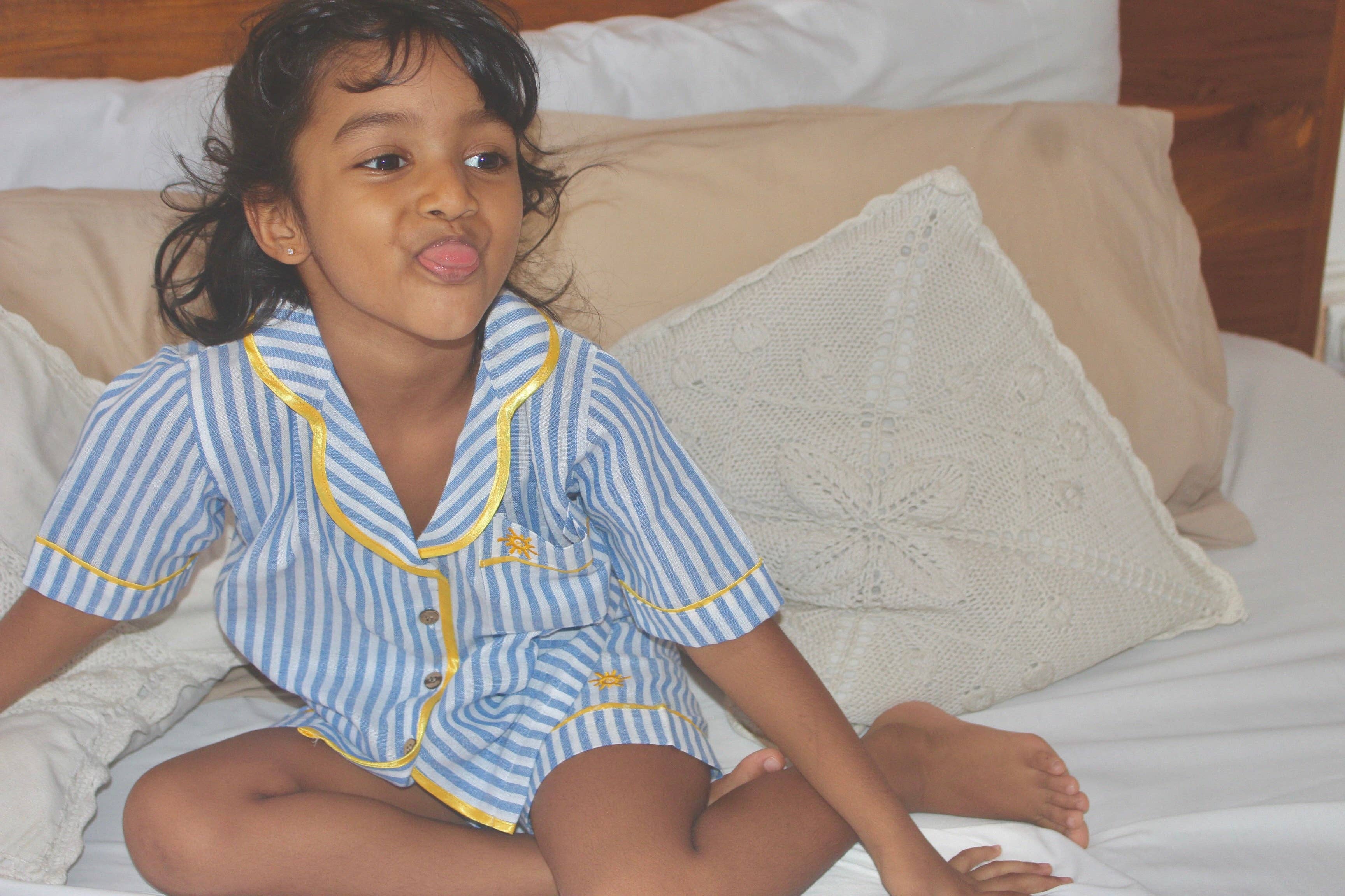 Alex Blue Short Sleeve PJ Pyjama Set: 4 y