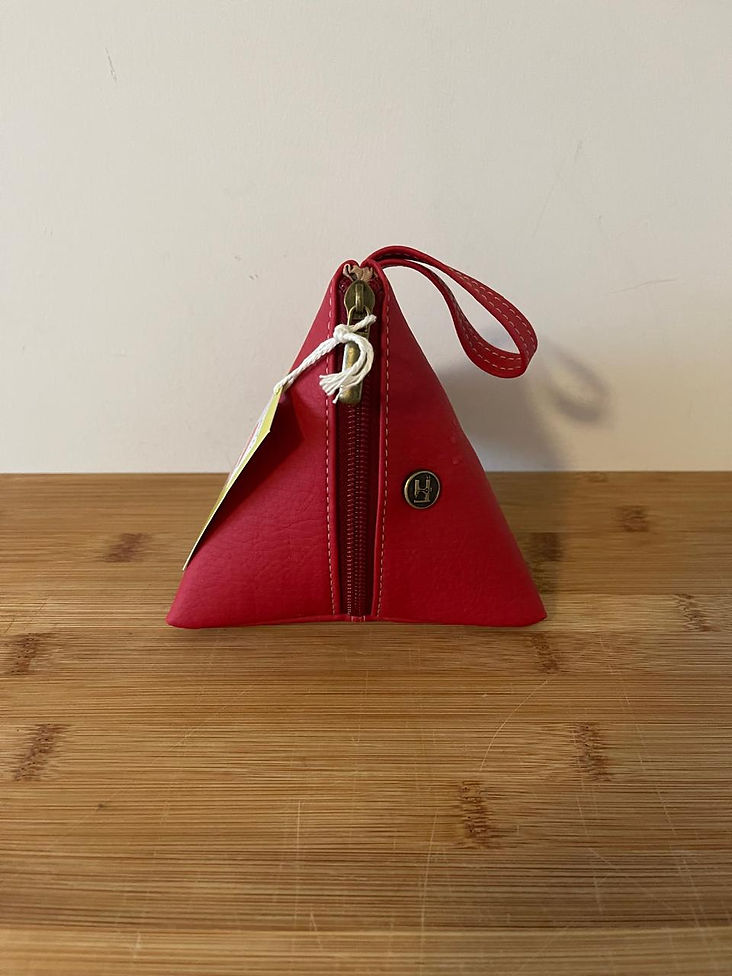 Purse Middle Triangle Red