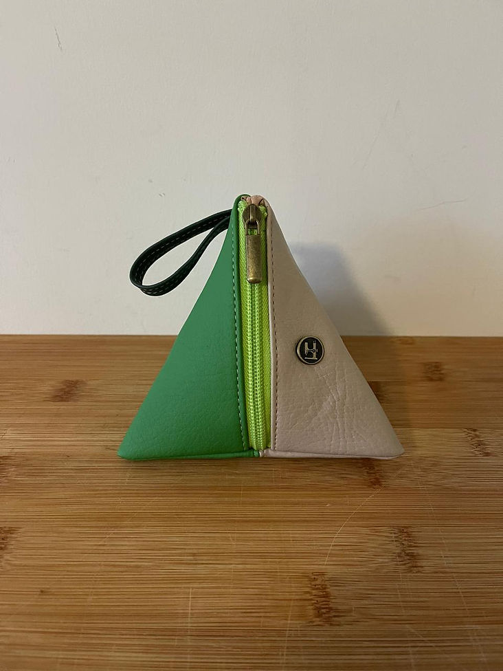 Purse Middle Triangle Green