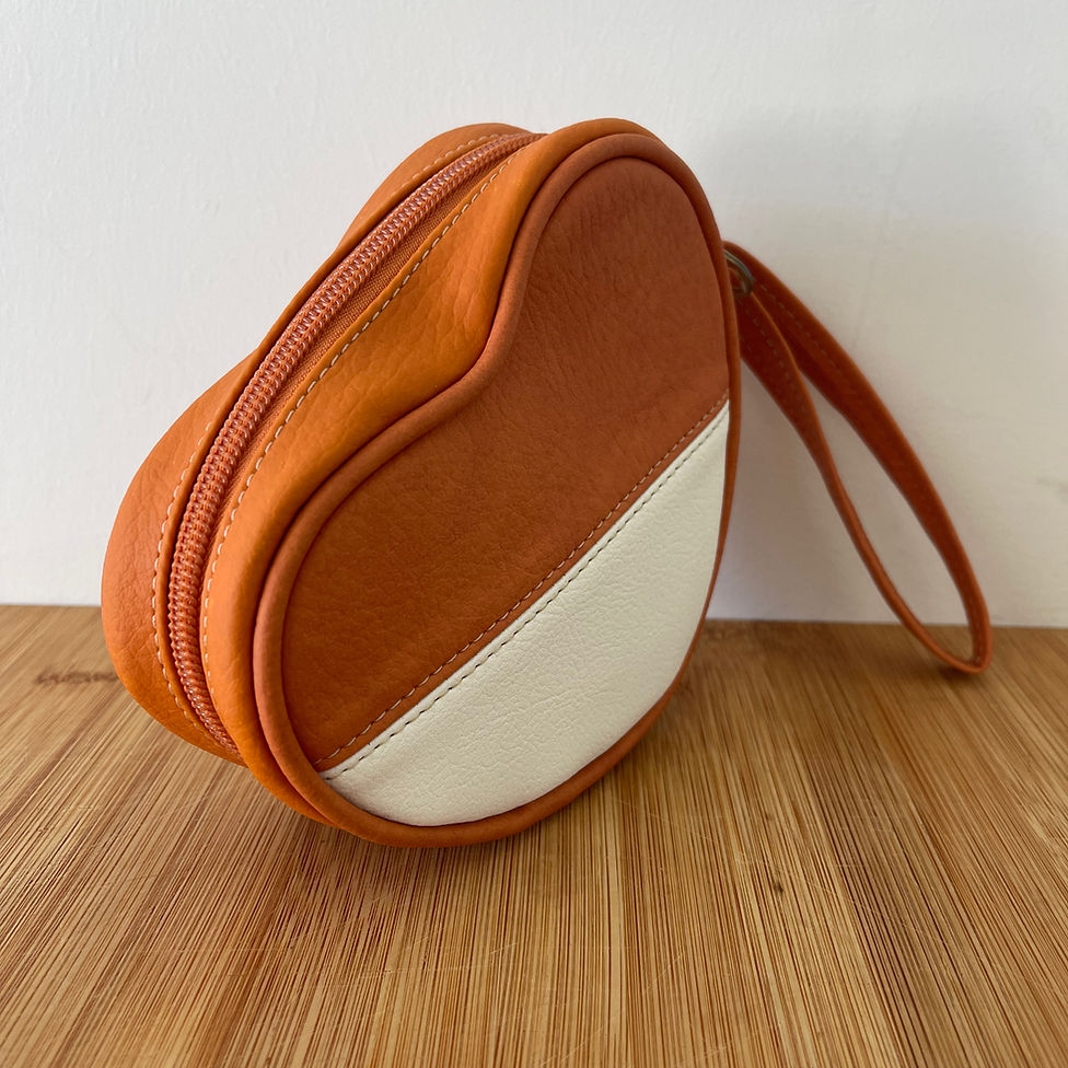 Purse Heart Orange