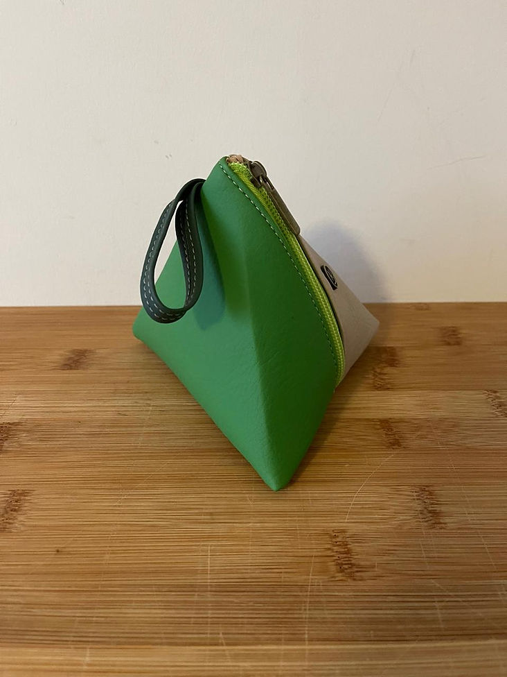 Purse Middle Triangle Green
