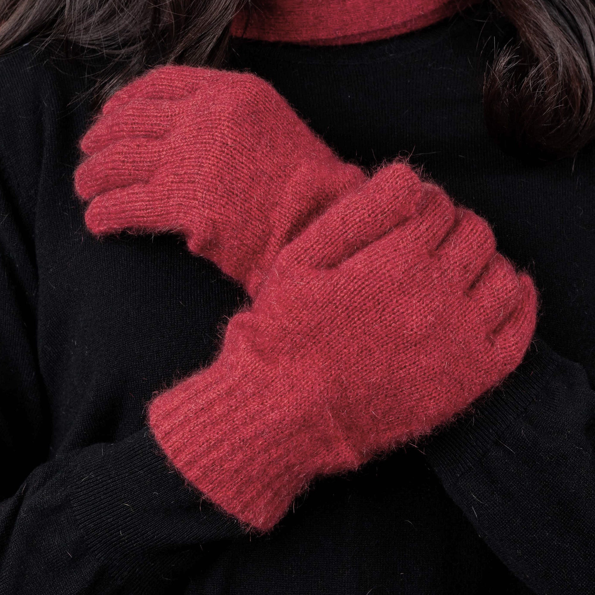 Premium Possum and Merino Wool - Plain Gloves