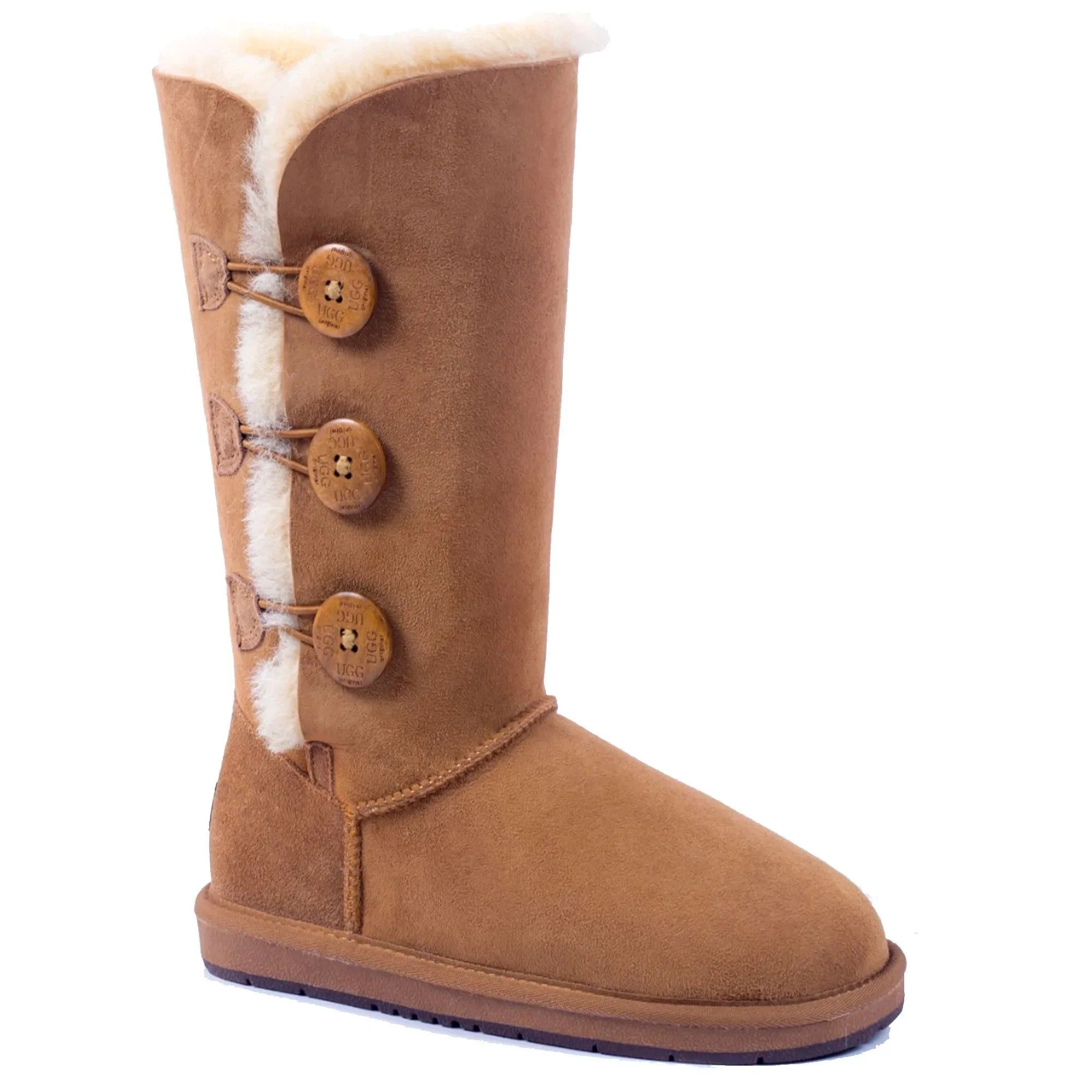 Premium 3-Button Ugg Boots