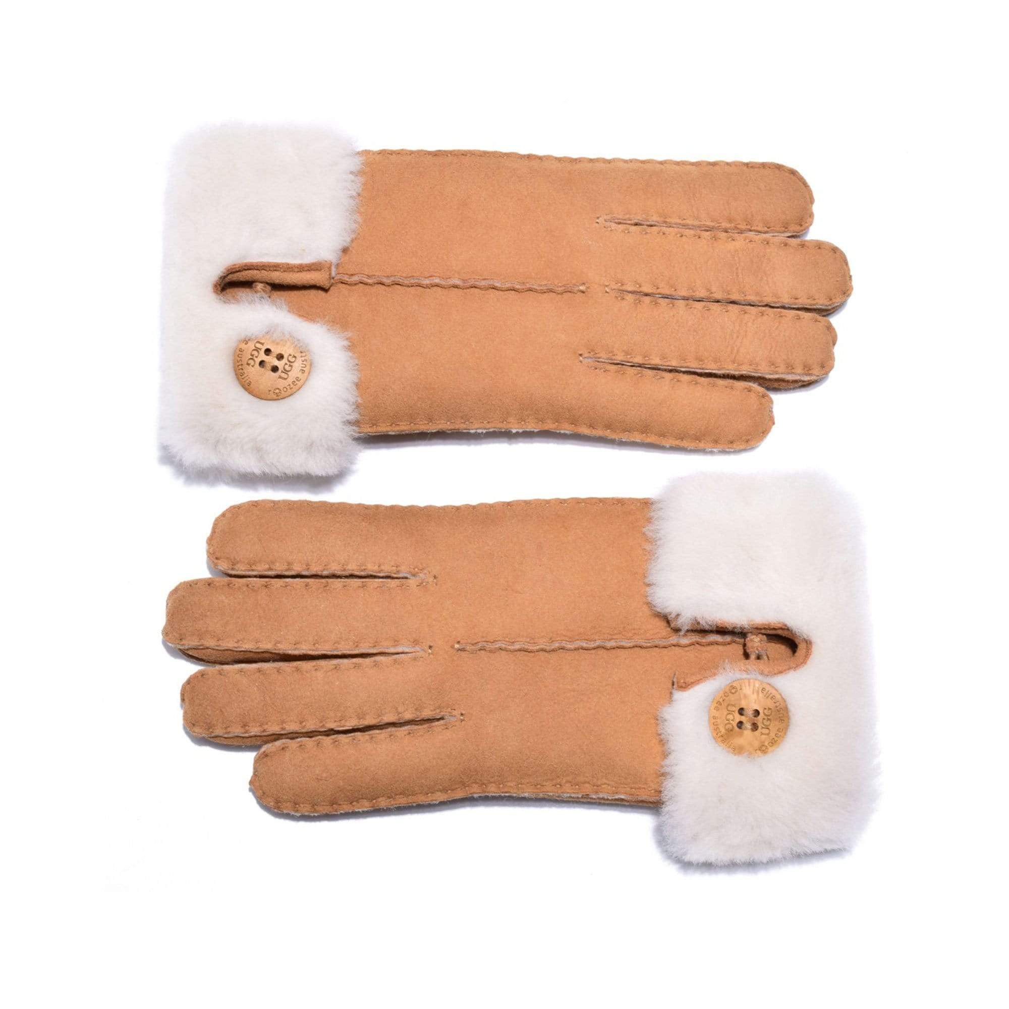 Button Gloves Sheepskin Uggs