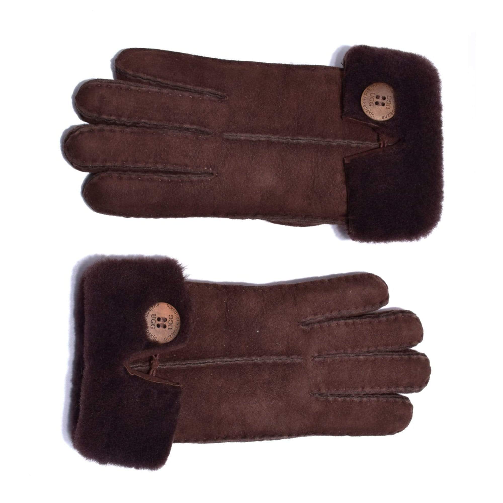 Button Gloves Sheepskin Uggs
