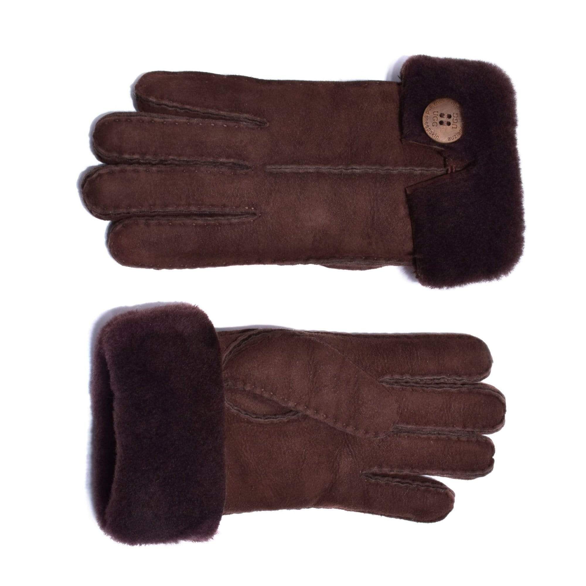 Button Gloves Sheepskin Uggs