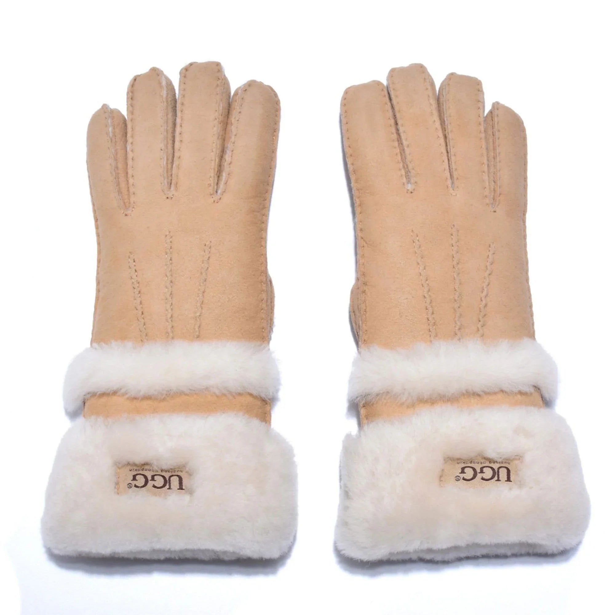 Double Cuff Sheepskin Gloves Uggs