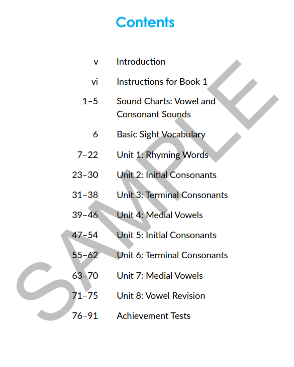 Five Senses Phonics Book 1