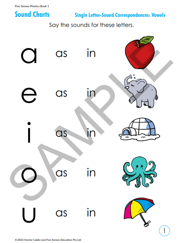 Five Senses Phonics Book 1