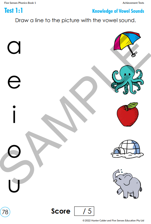 Five Senses Phonics Book 1