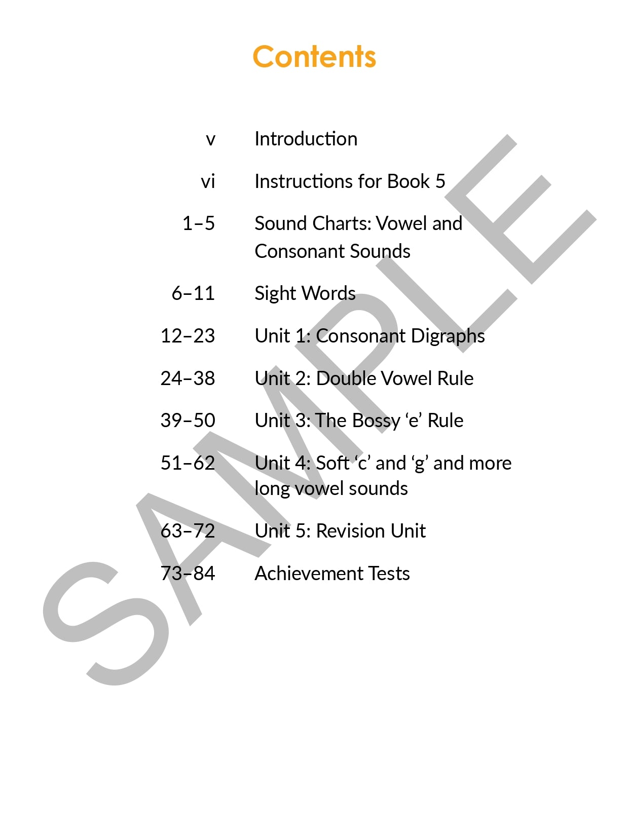 Five Senses Phonics Book 5