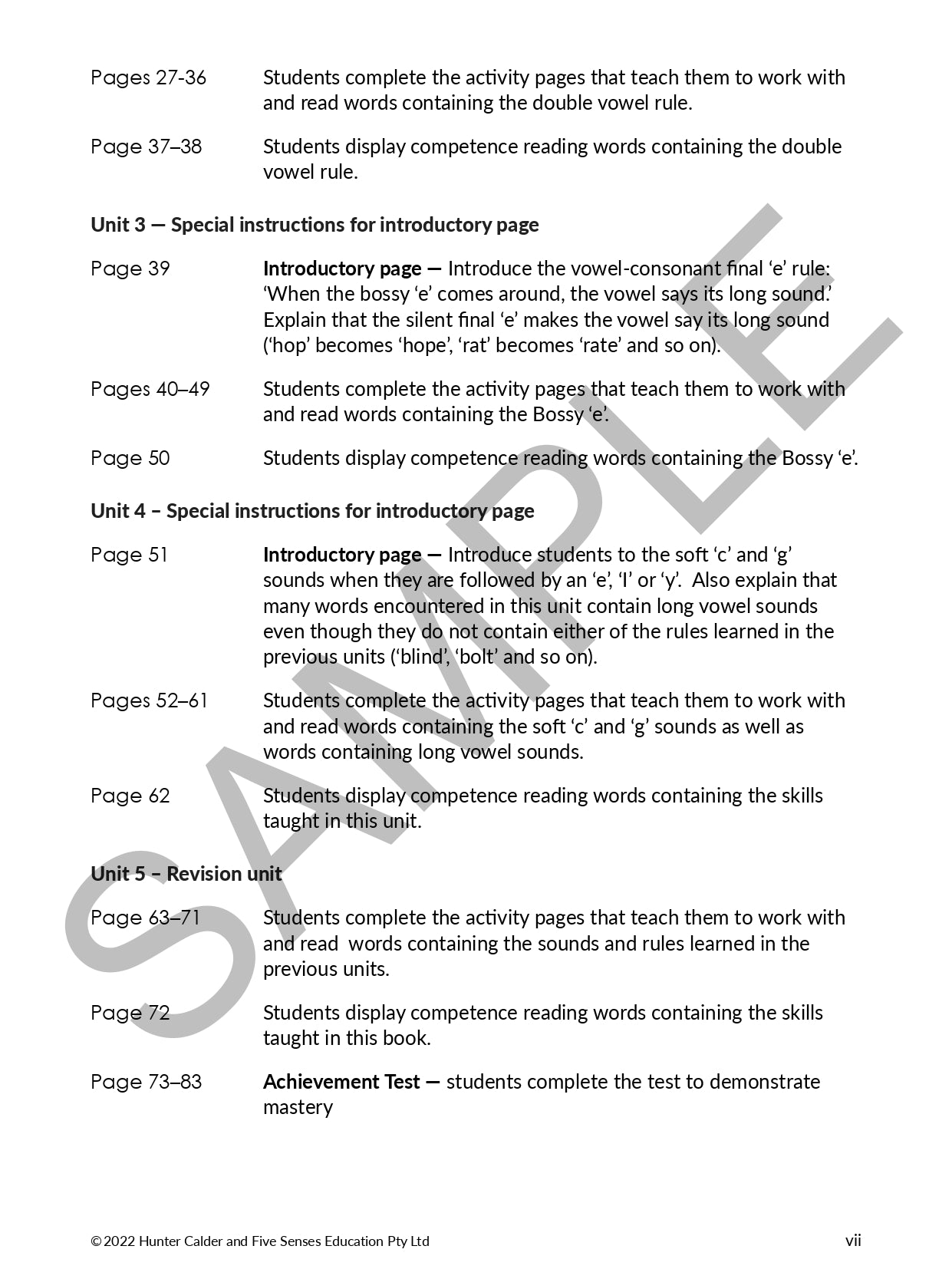 Five Senses Phonics Book 5