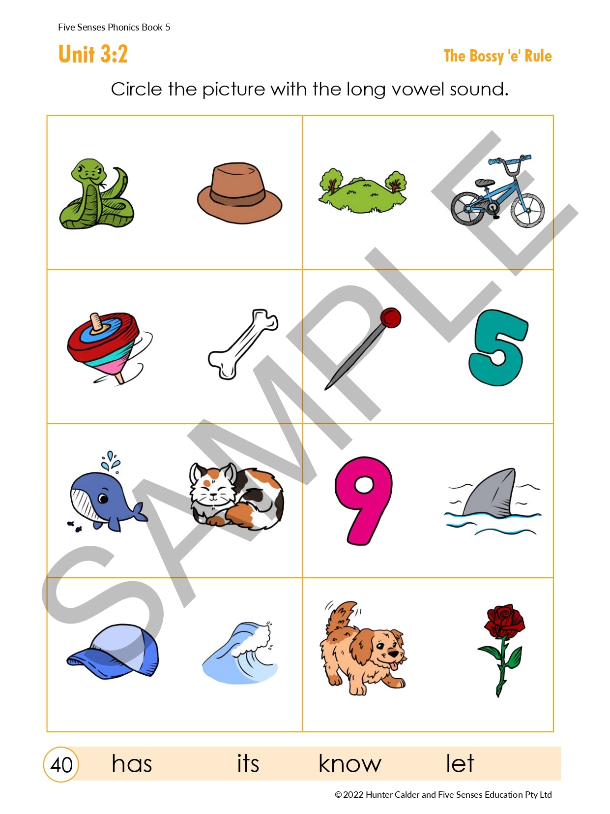 Five Senses Phonics Book 5