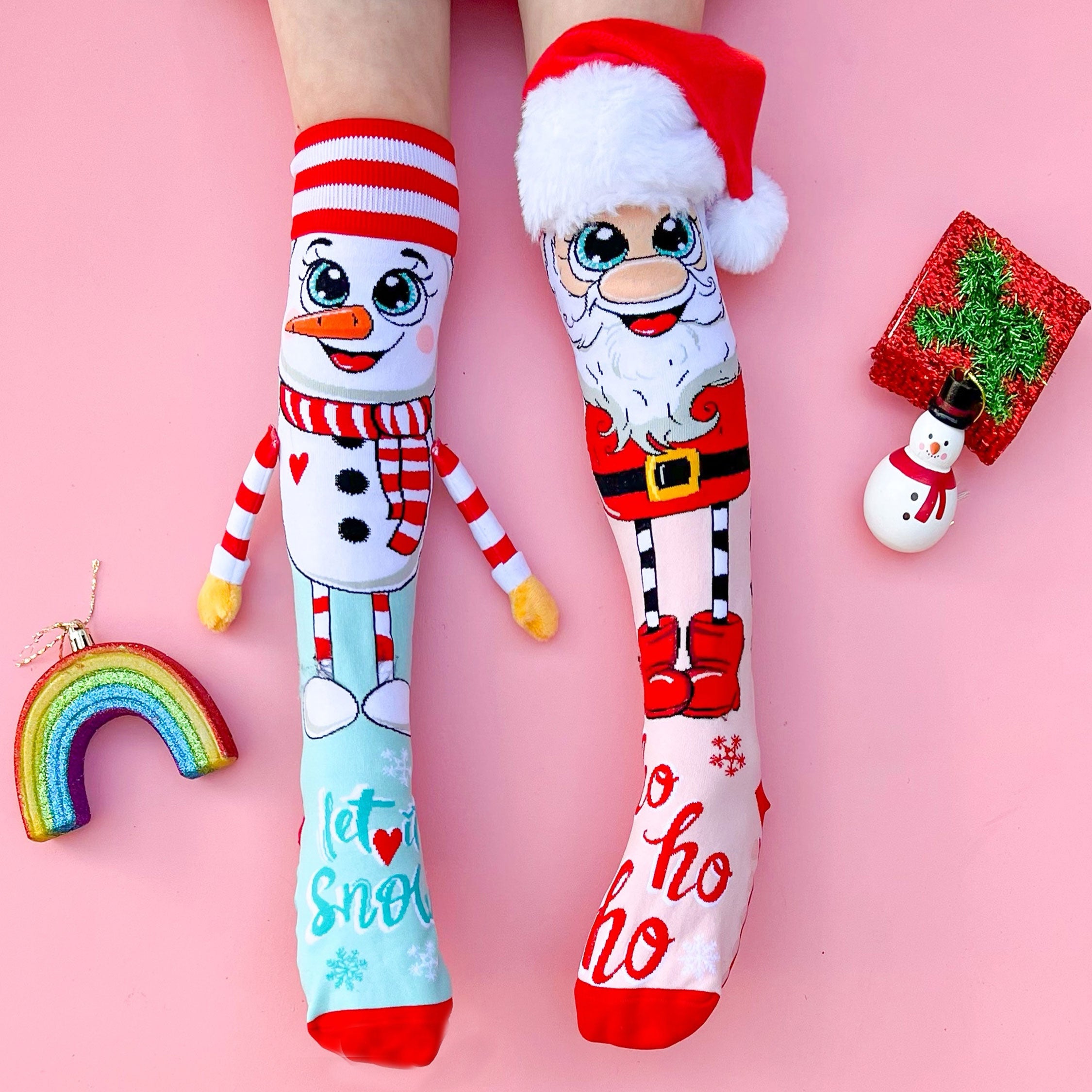 Madmia Kids & Adults Santa & Snowman Socks