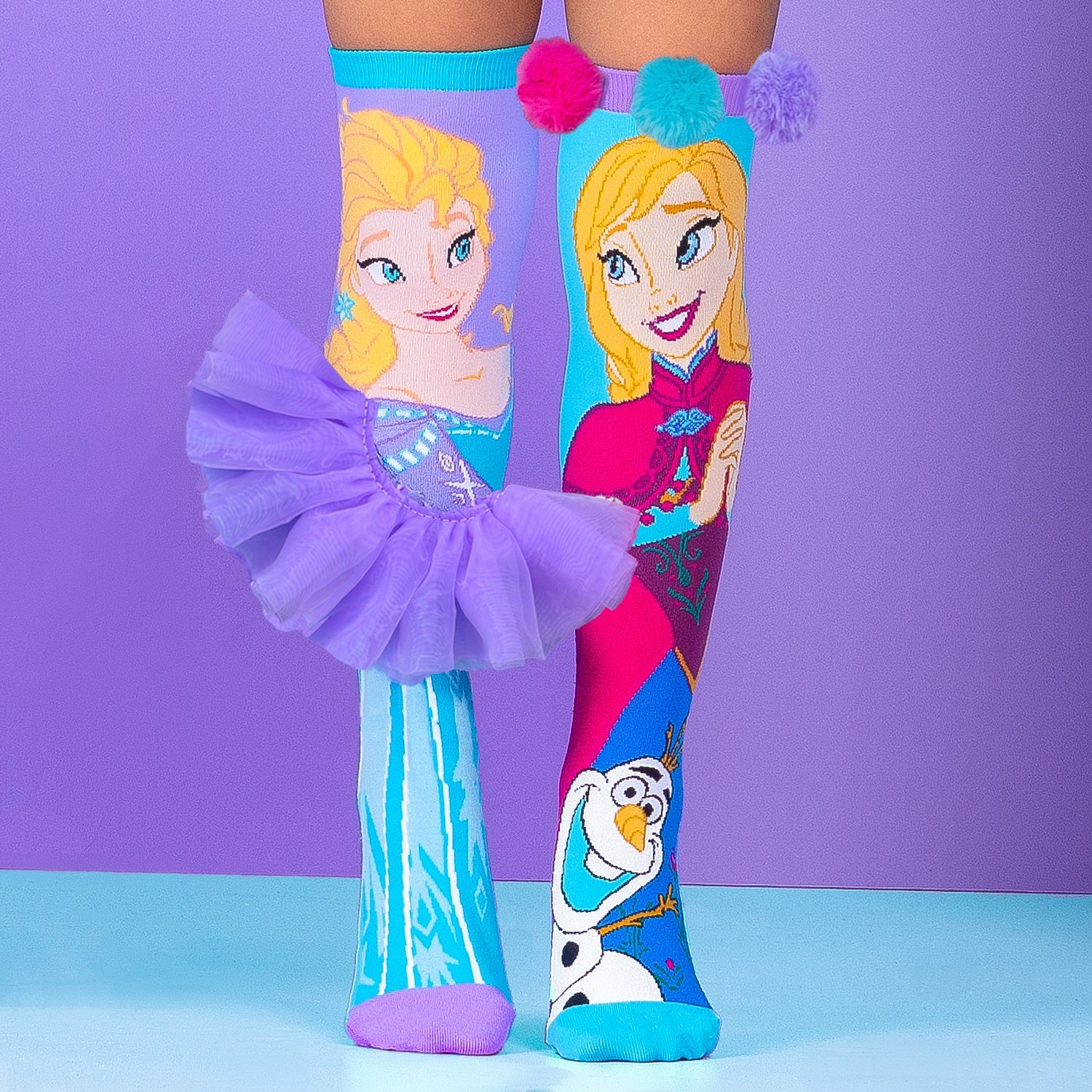 Madmia Kids & Adults Disney Series Frozen Elsa & Anna Socks