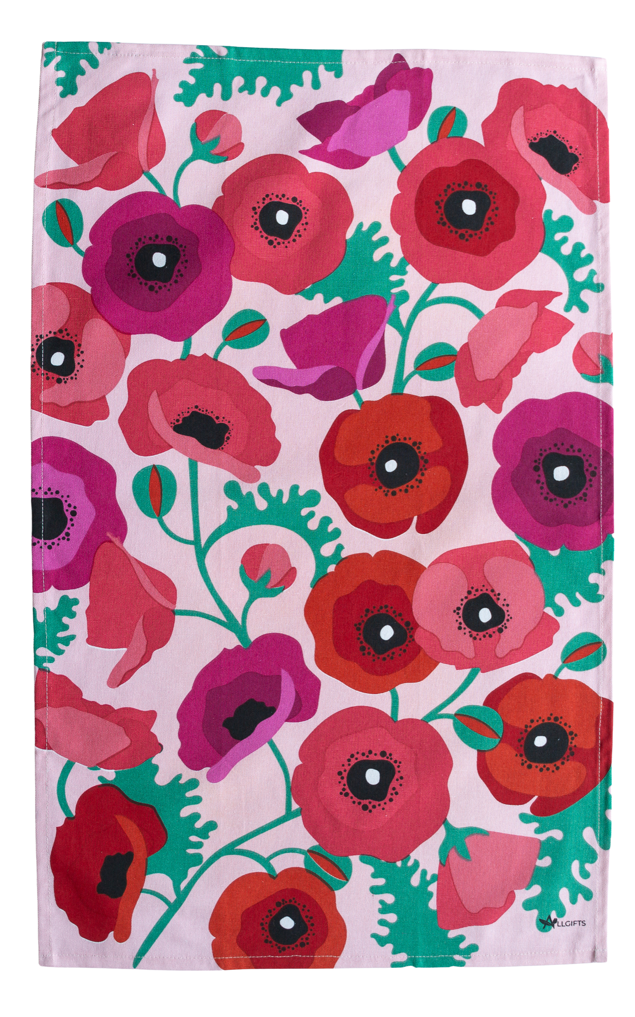 Tea Towel - Poppies: Hangsell (Carded)