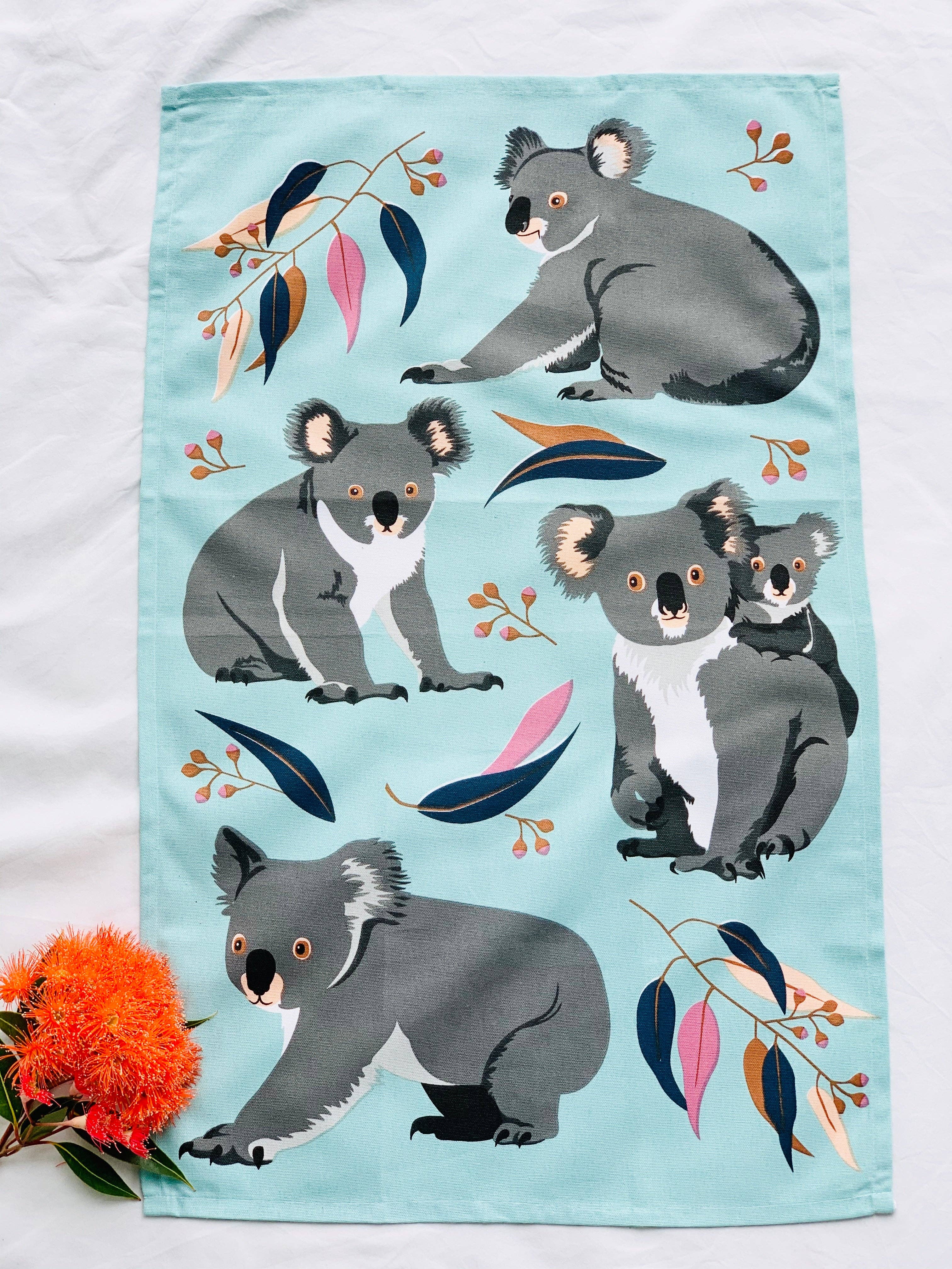 Tea Towel - Koalas: Hangsell (Carded)