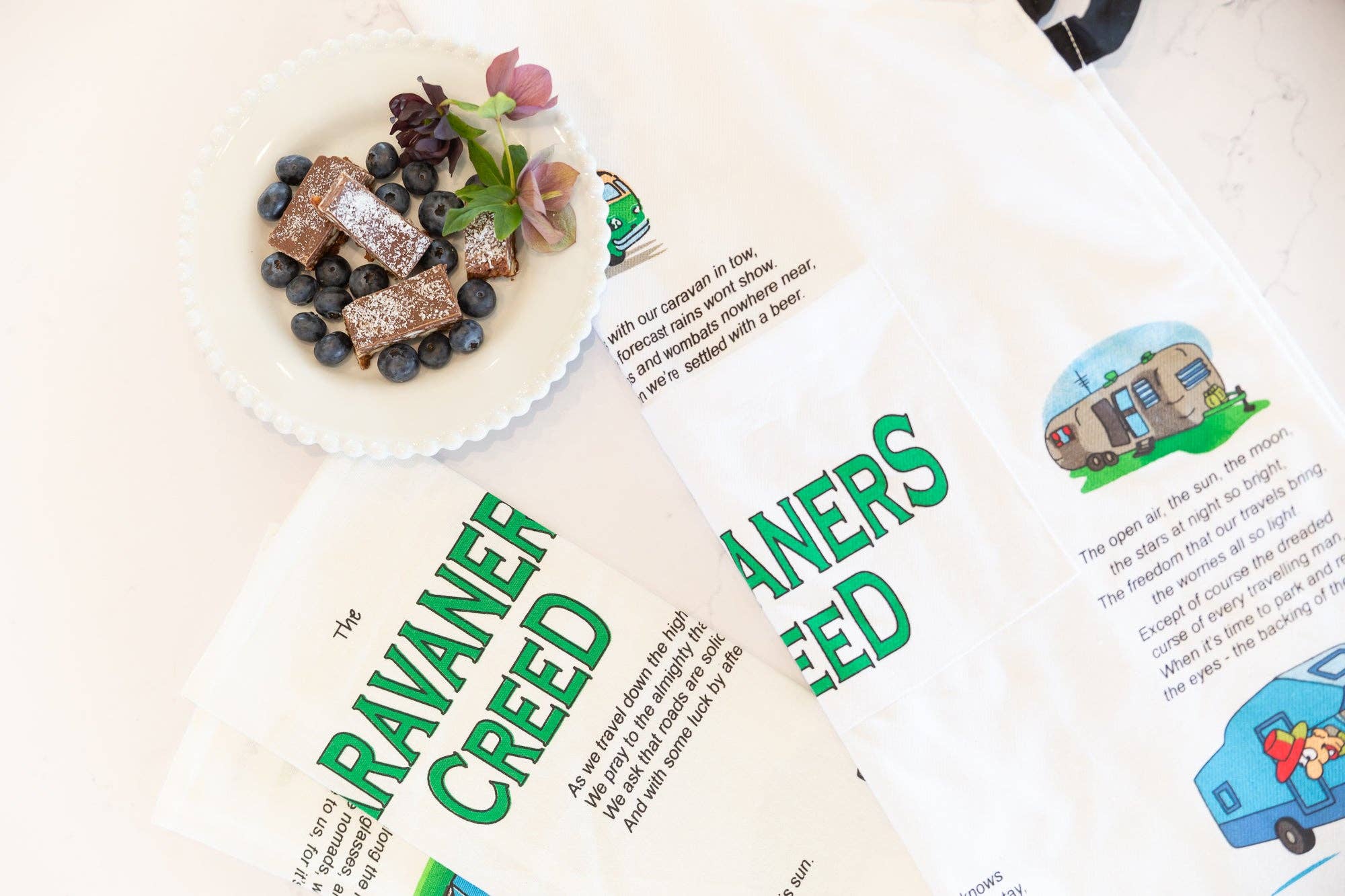 Tea Towel - Caravaners Creed: Hangsell (Carded)