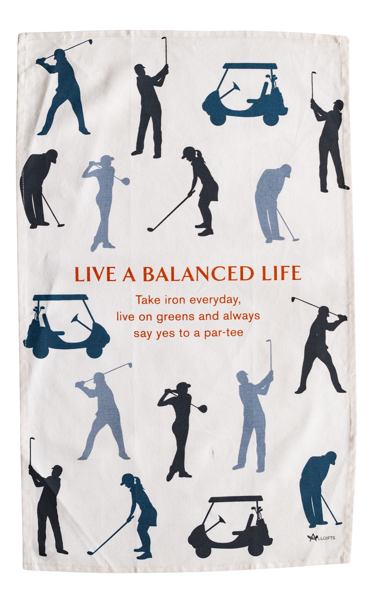 Tea Towel - Golf: Hangsell (Carded)