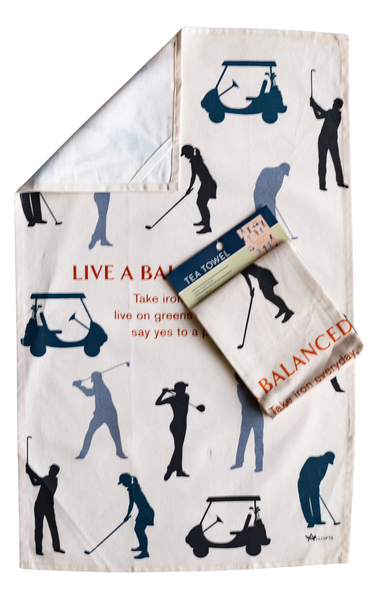 Tea Towel - Golf: Hangsell (Carded)