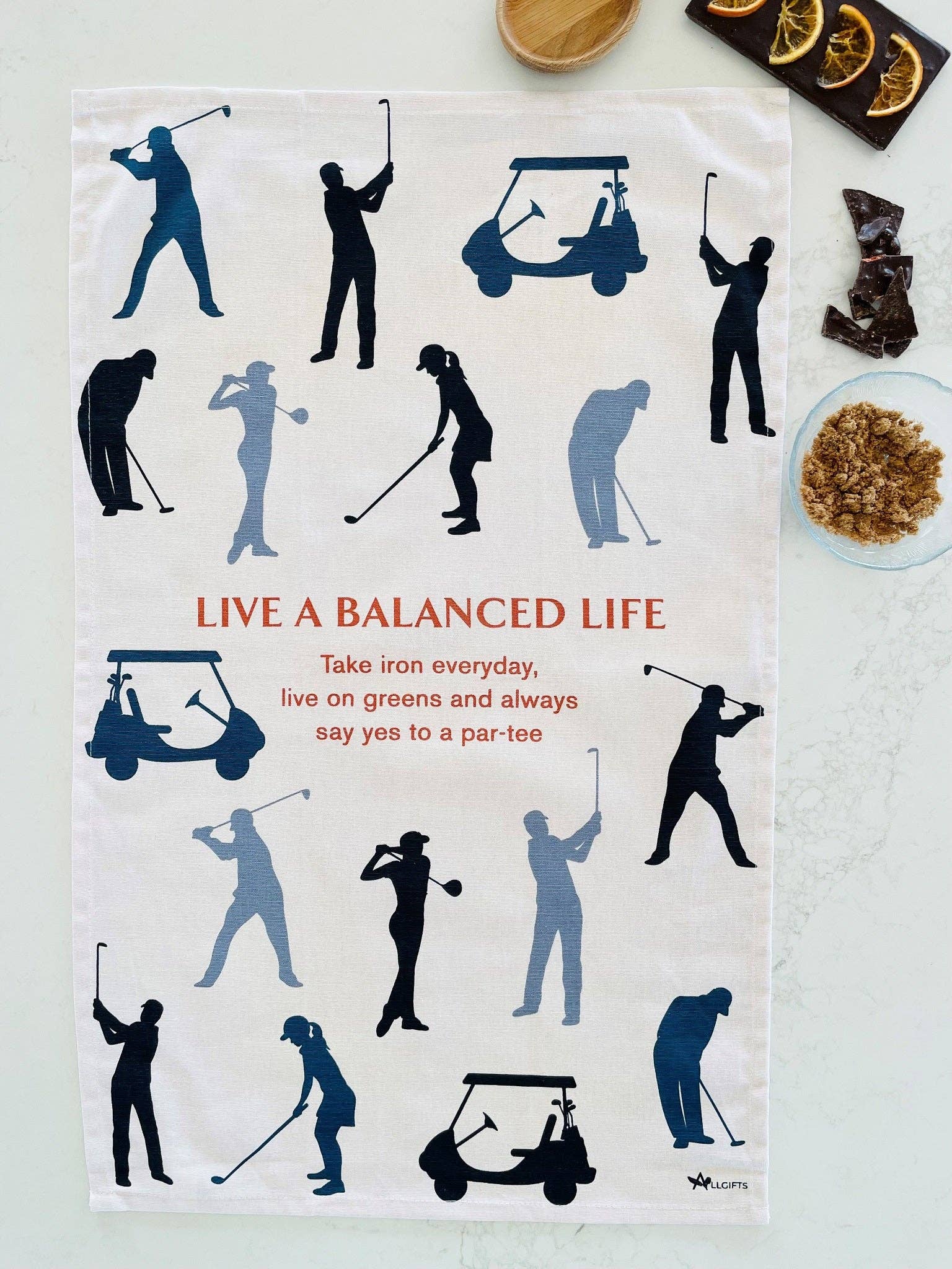 Tea Towel - Golf: Hangsell (Carded)