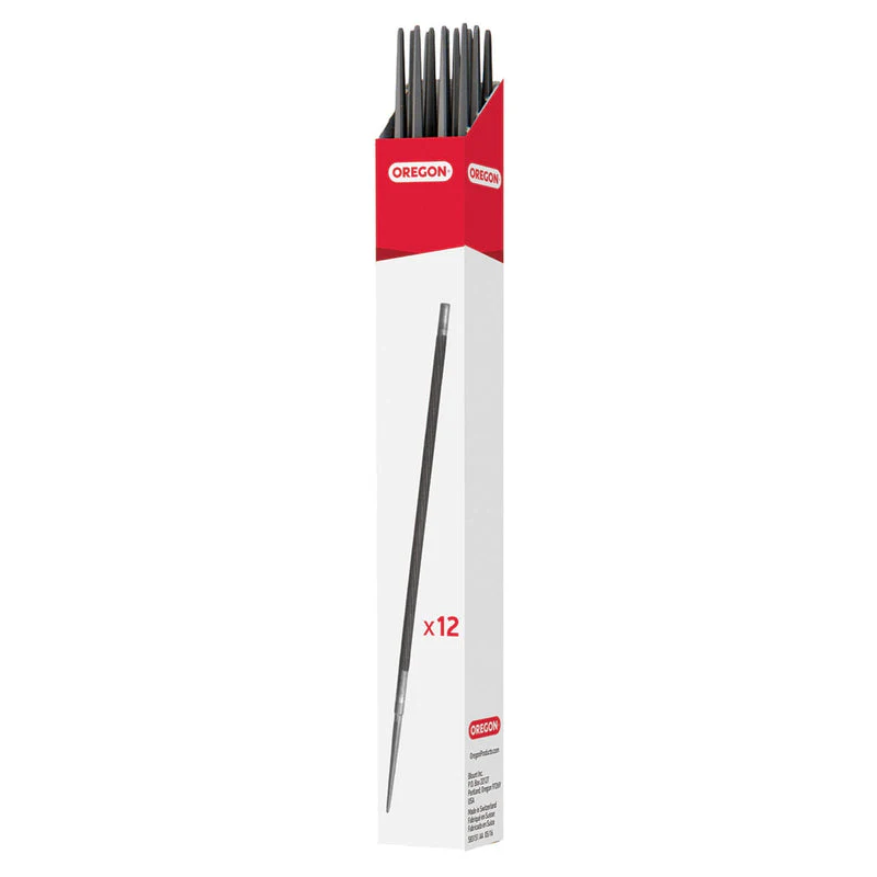 12× Genuine 13/64 (5.2mm) Oregon Swiss Chainsaw Sharpening Files Bulk