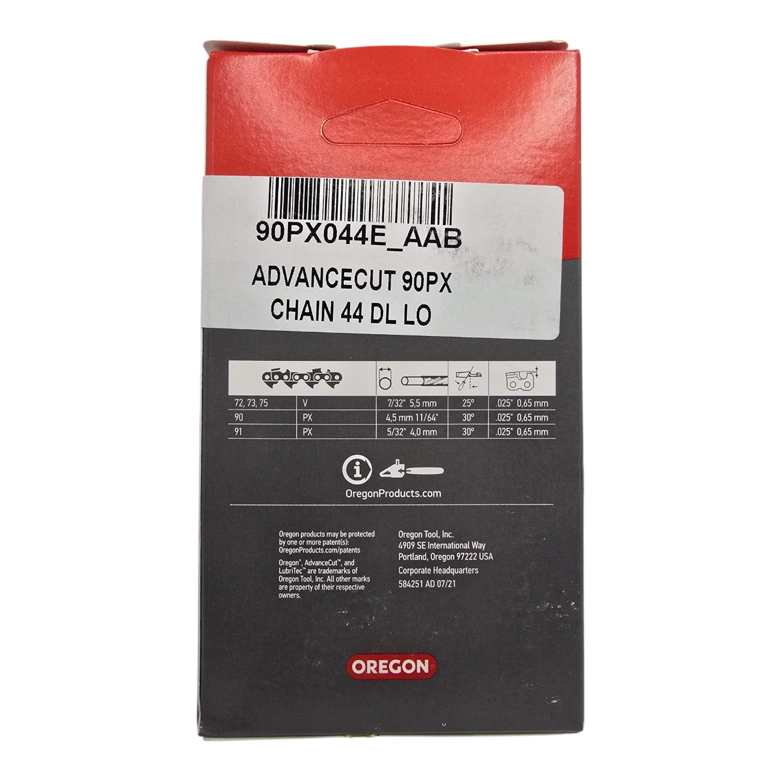Oregon 90PX044 Chainsaw Chain 3/8LP" .043" 44DL Genuine