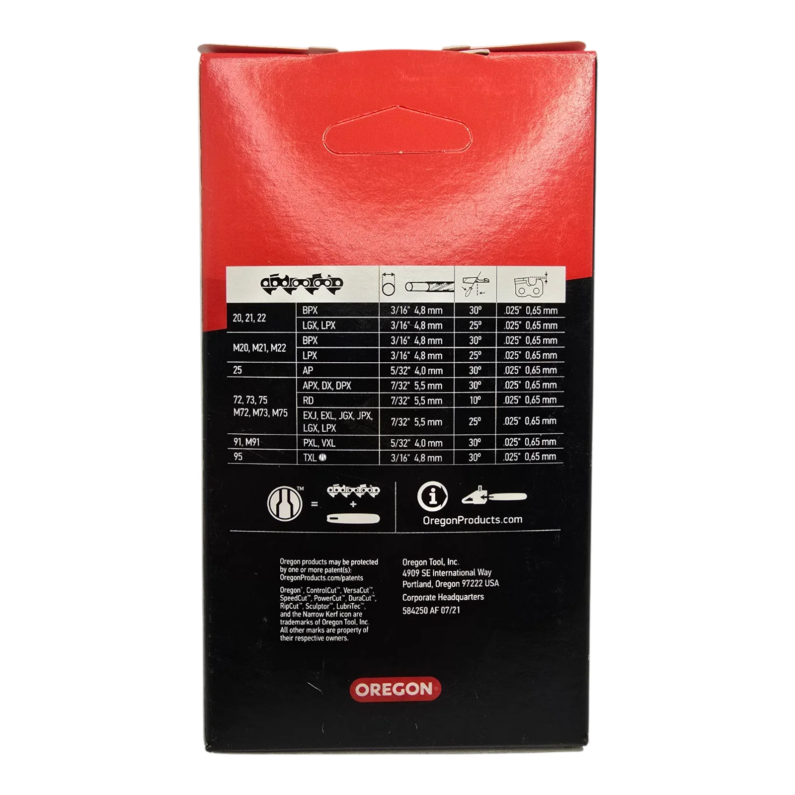 Oregon 91VXL045 Chainsaw Chain 3/8LP" .050" 45DL Genuine