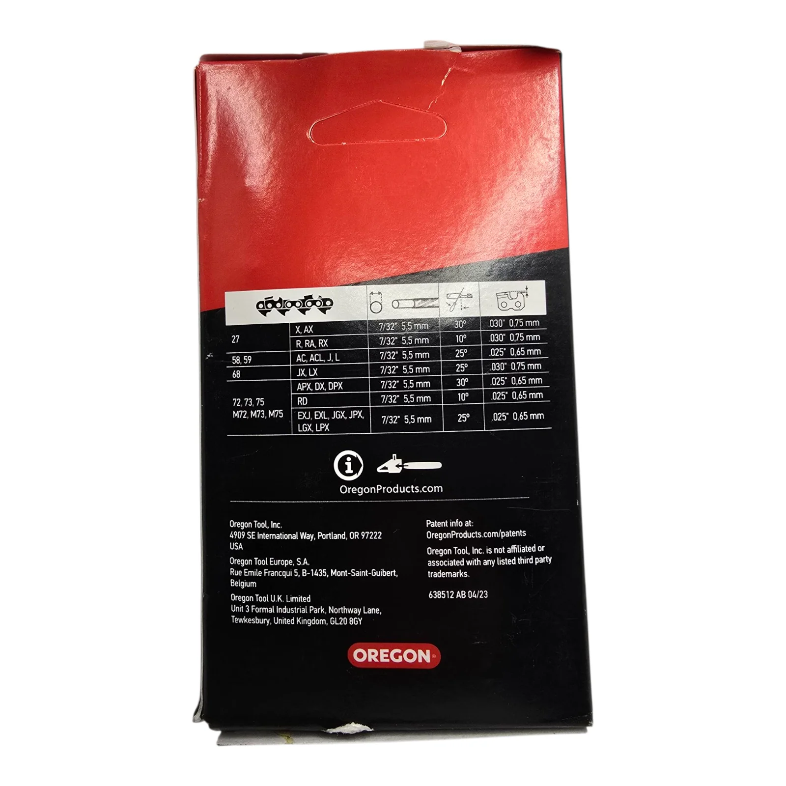 Oregon 75EXL084 Chainsaw Chain 3/8" .063" 84DL Genuine