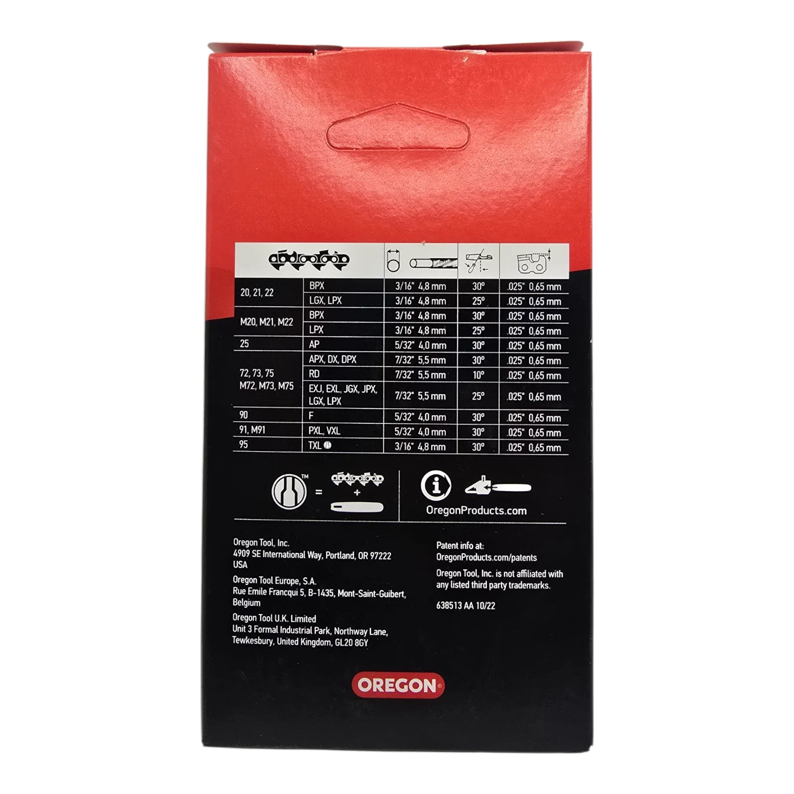 Oregon 95TXL064 Chainsaw Chain .325"  .050" 64DL Genuine