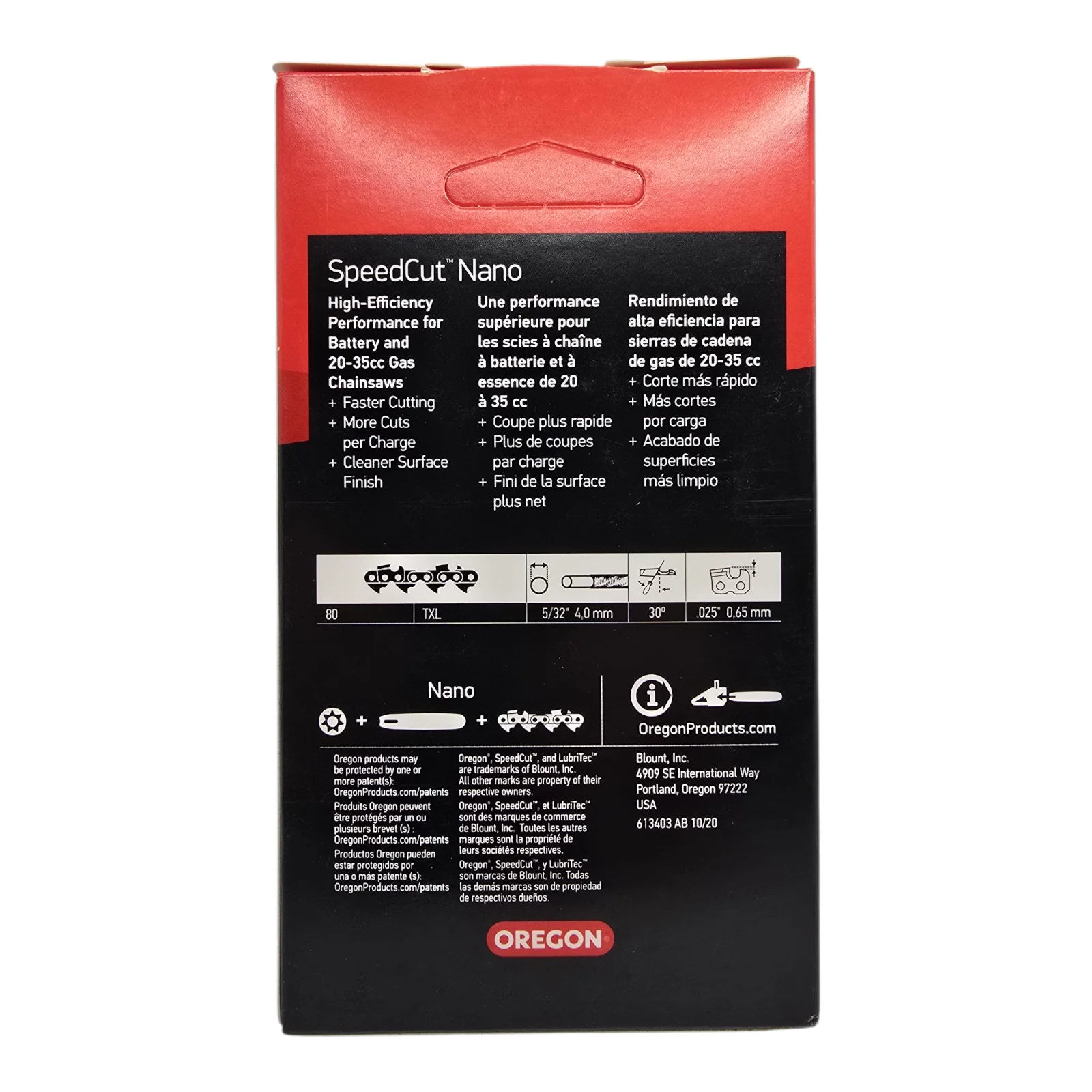 Oregon 80TXL059 Chainsaw Chain .325LP"  .043" 59DL Genuine