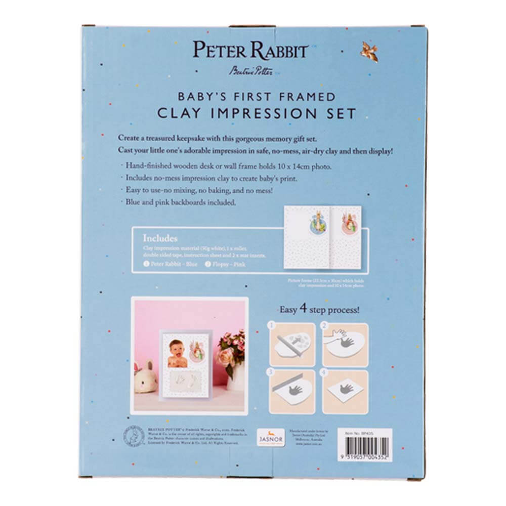 Beatrix Potter - Peter Rabbit First Framed Clay Impression Set