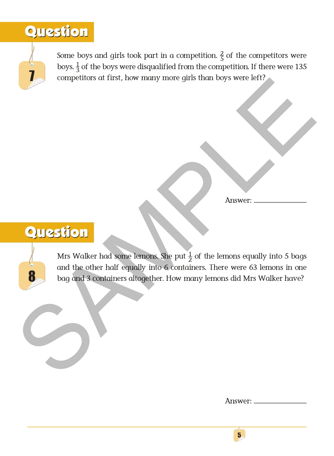 101 Must Know Challenging Maths Word Problems 5