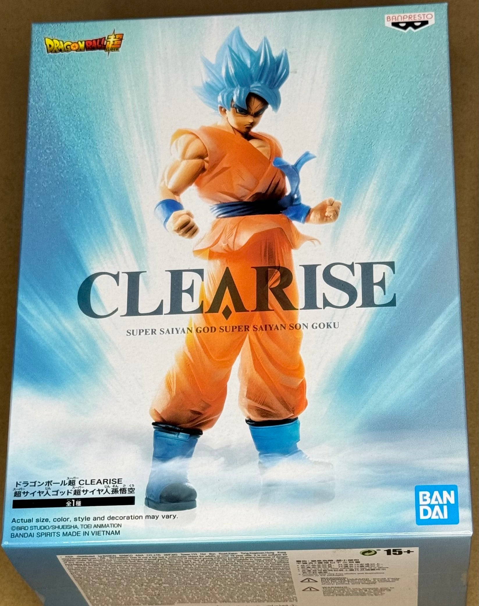 Dragon Ball Super Clearise Super Saiyan God Super Saiyan Son Goku figure