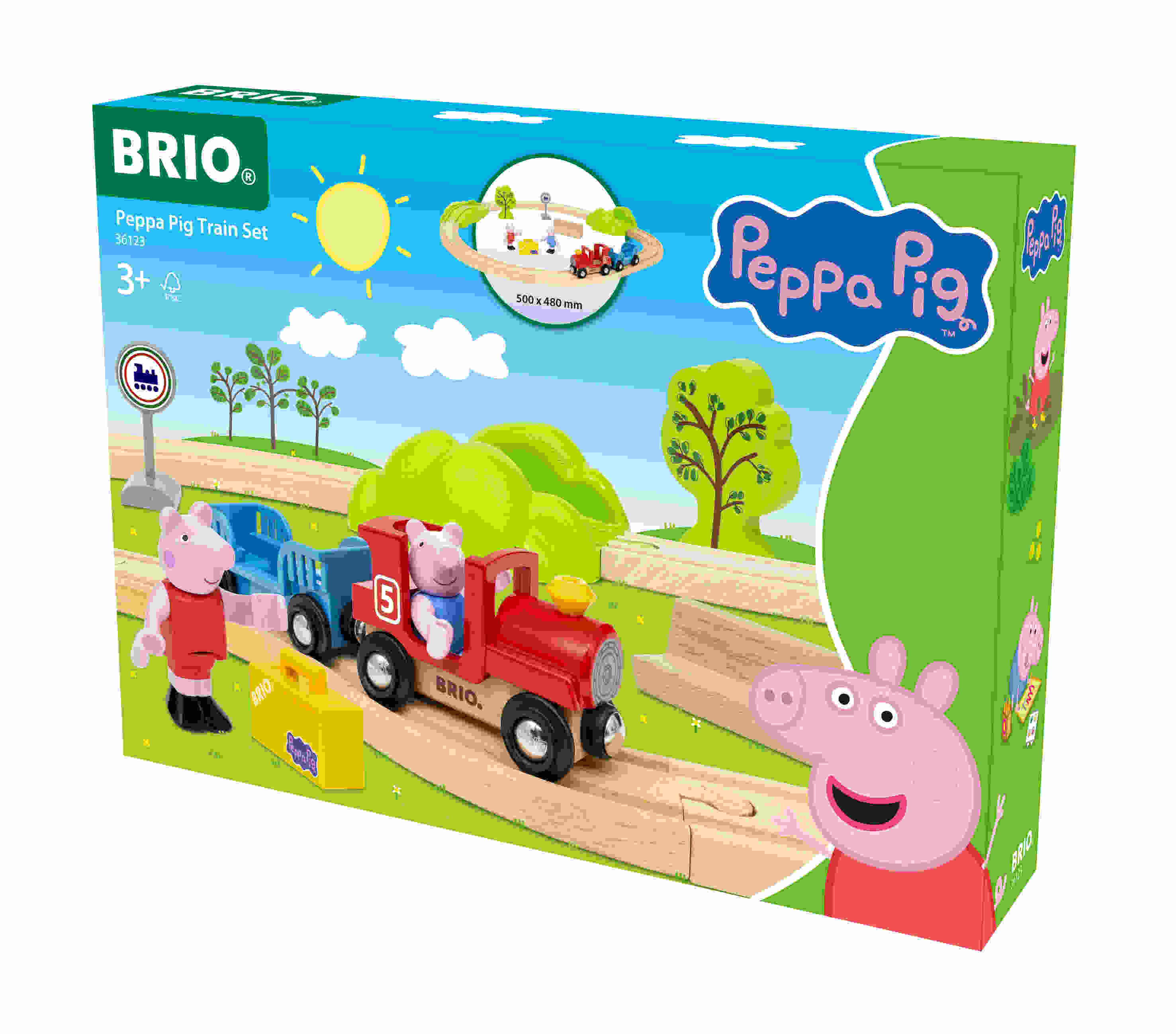 BRIO - Peppa Pig Train Set 18 Pieces
