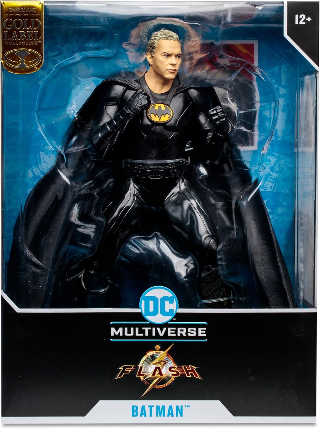 McFarlane Gold Label The Flash Movie DC Multiverse Batman Michael Keaton Unmasked 12 in. Figure