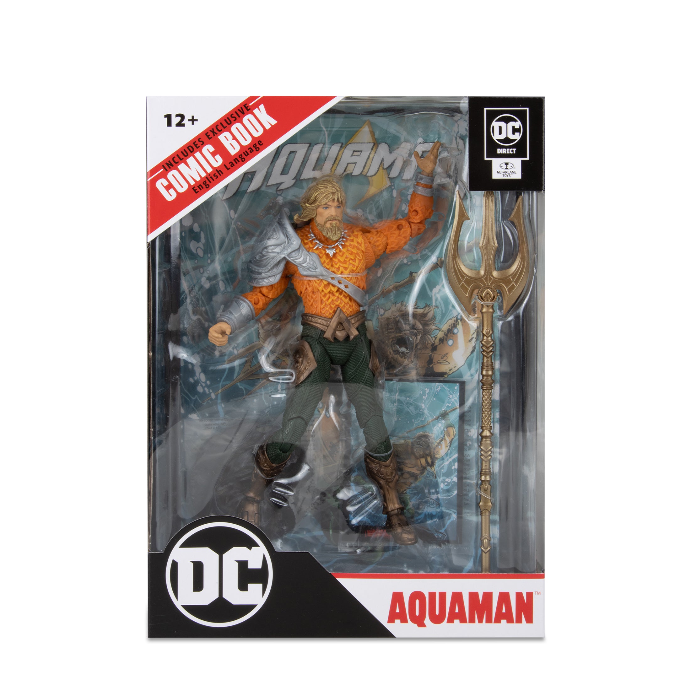 McFarlane Aquaman DC Page Punchers - Aquaman Action Figure with comic