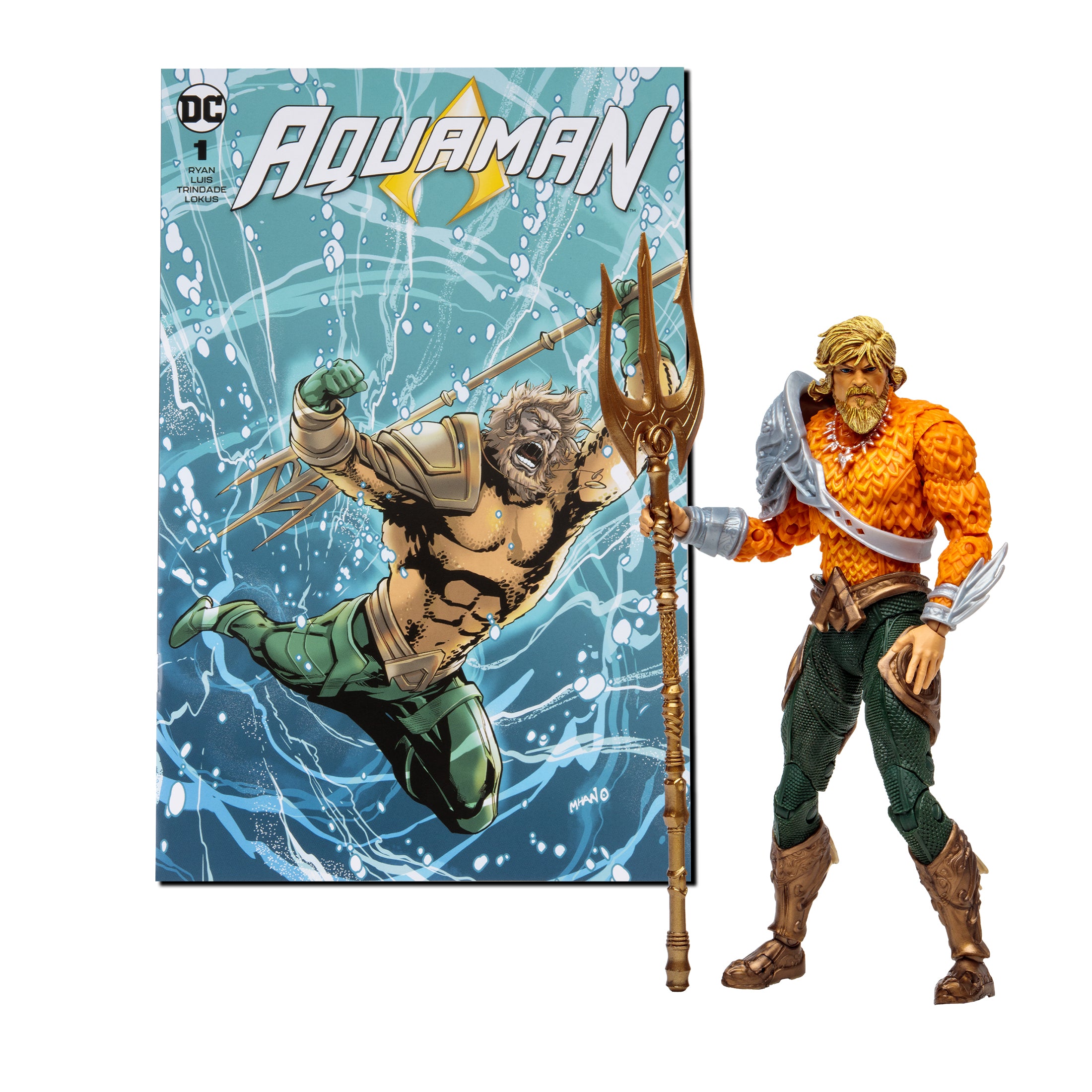 McFarlane Aquaman DC Page Punchers - Aquaman Action Figure with comic