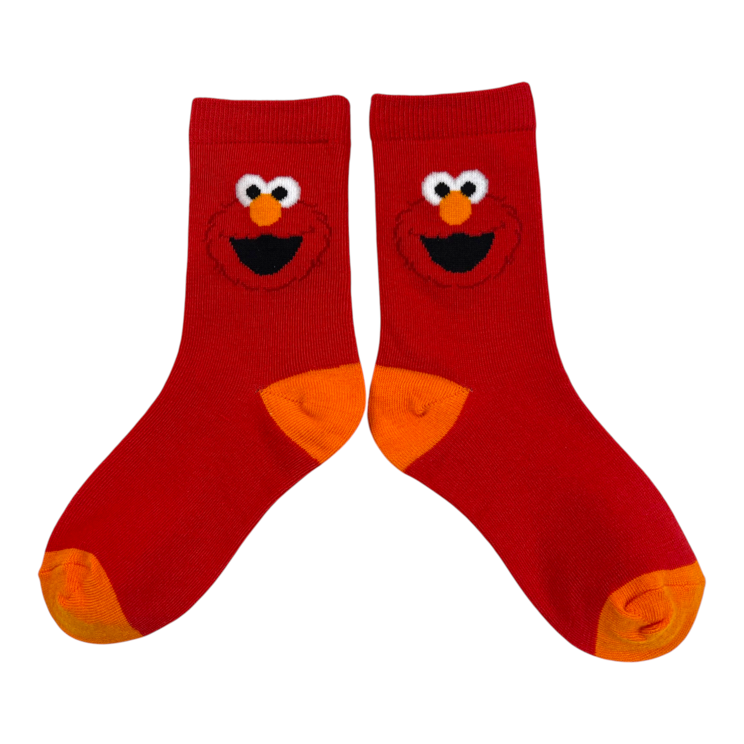 Sesame Street - Elmo & Cookies Monster 4 Crew Pack Socks Shoe Size 5 - 8