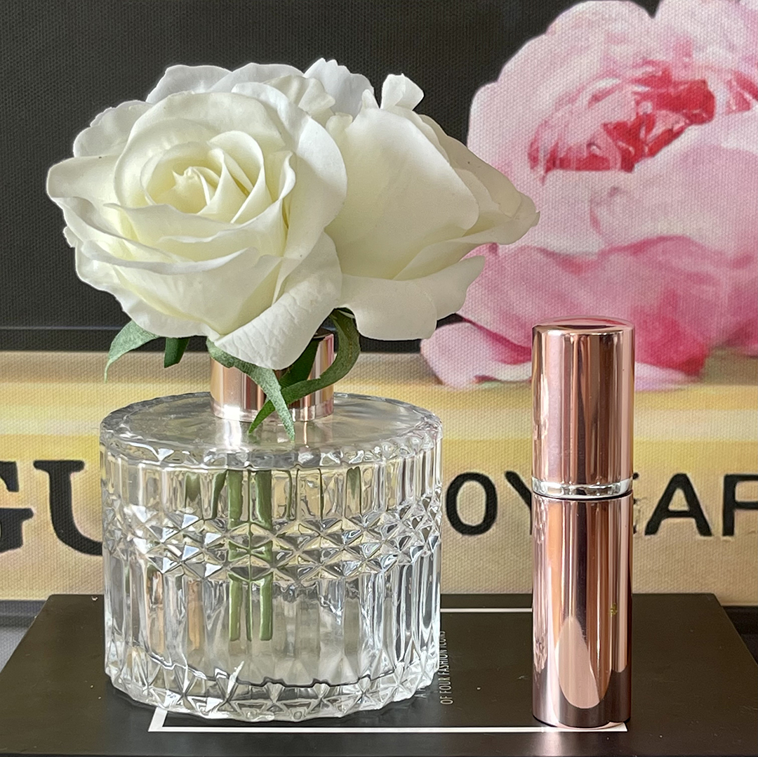 Perfumed Natural Touch Roses - White