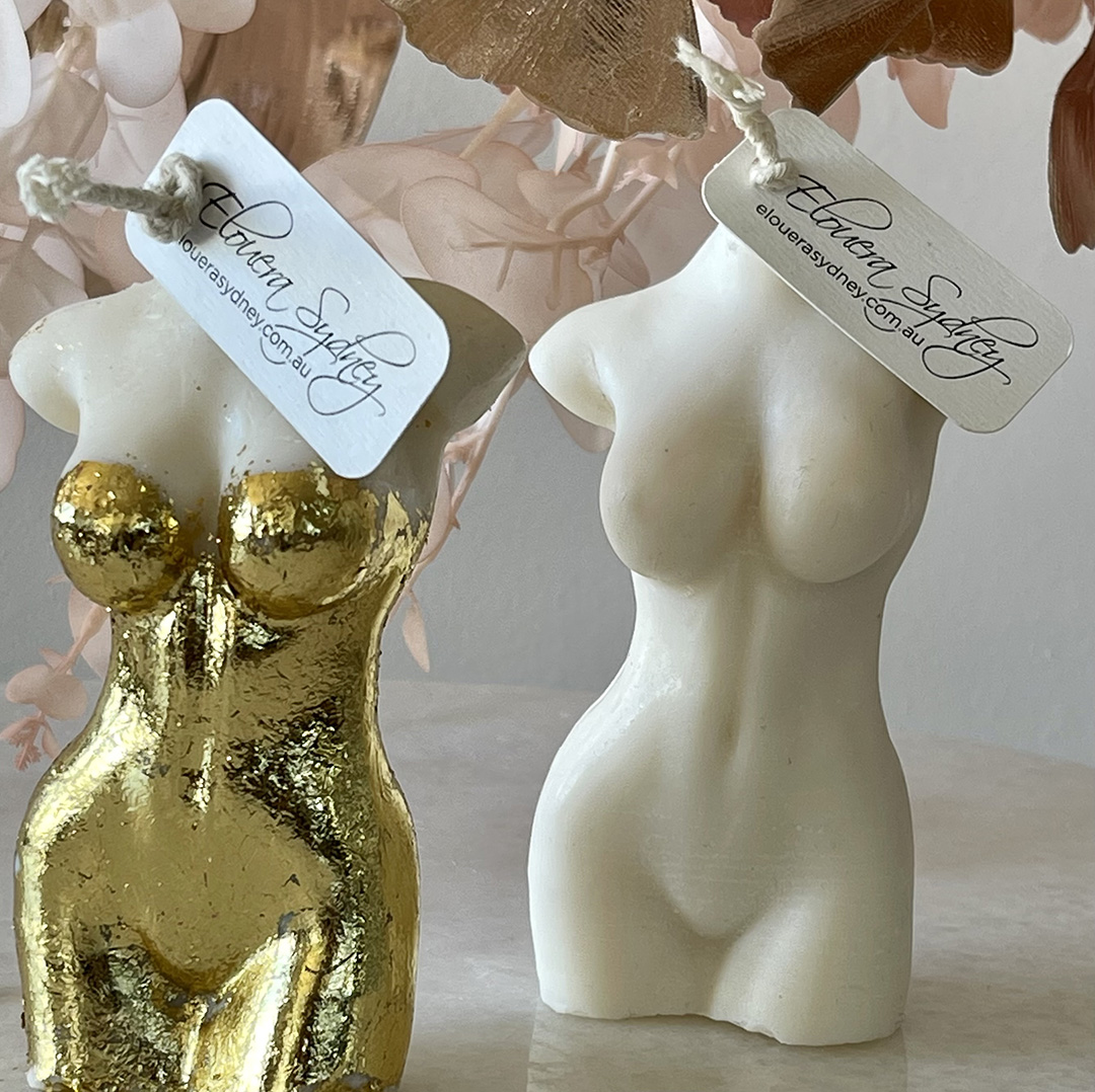 Marilyn Drip Candle Gold Leaf