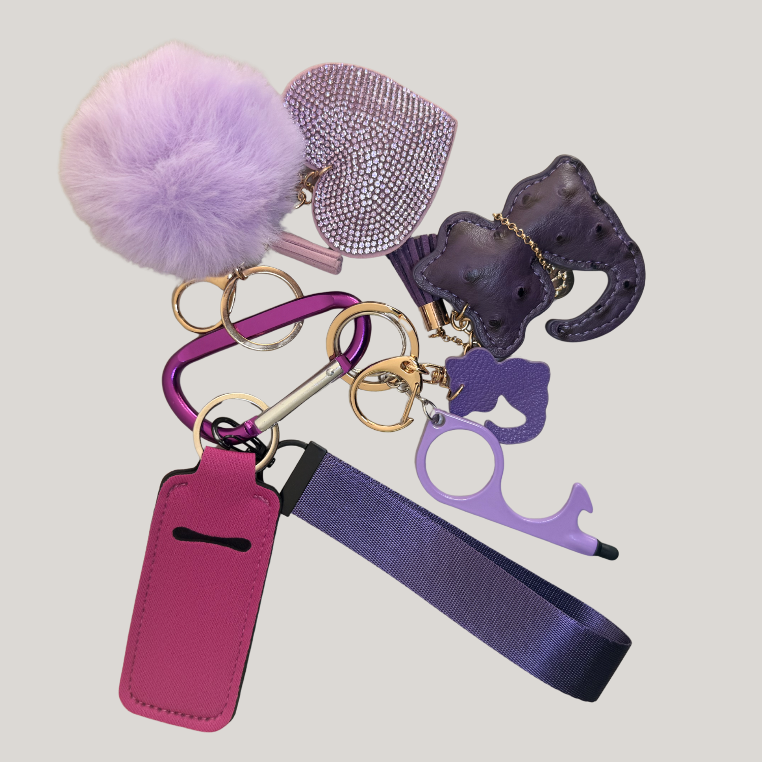 Colour Keychain Set – 7pc matching keychain set