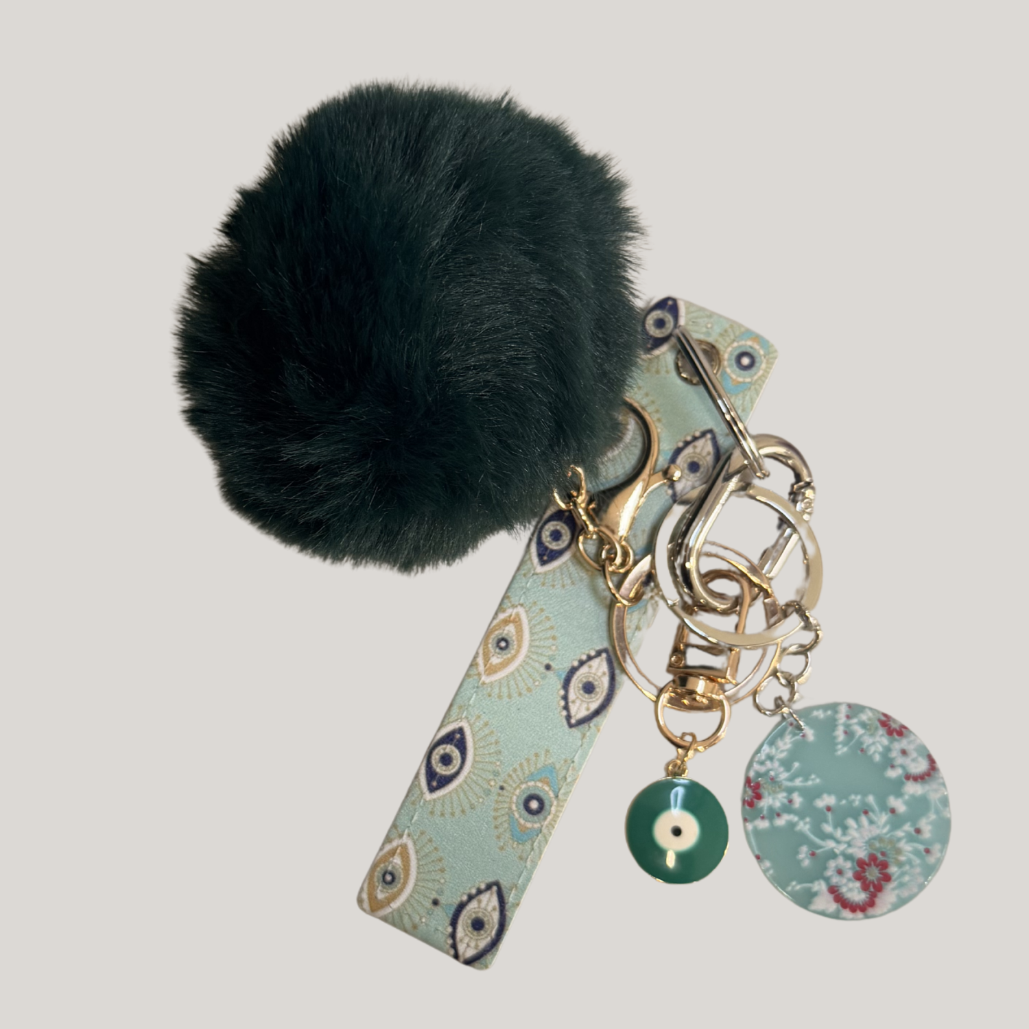 Evil Eye Keychain Set – Protection Charm for Bags