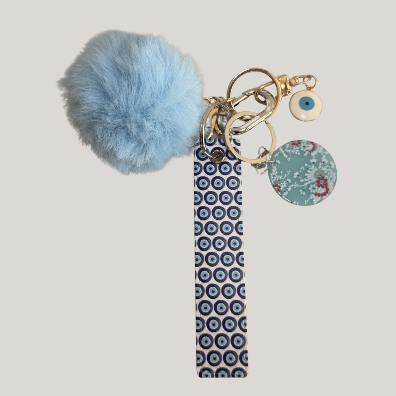 Evil Eye Keychain Set – Protection Charm for Bags