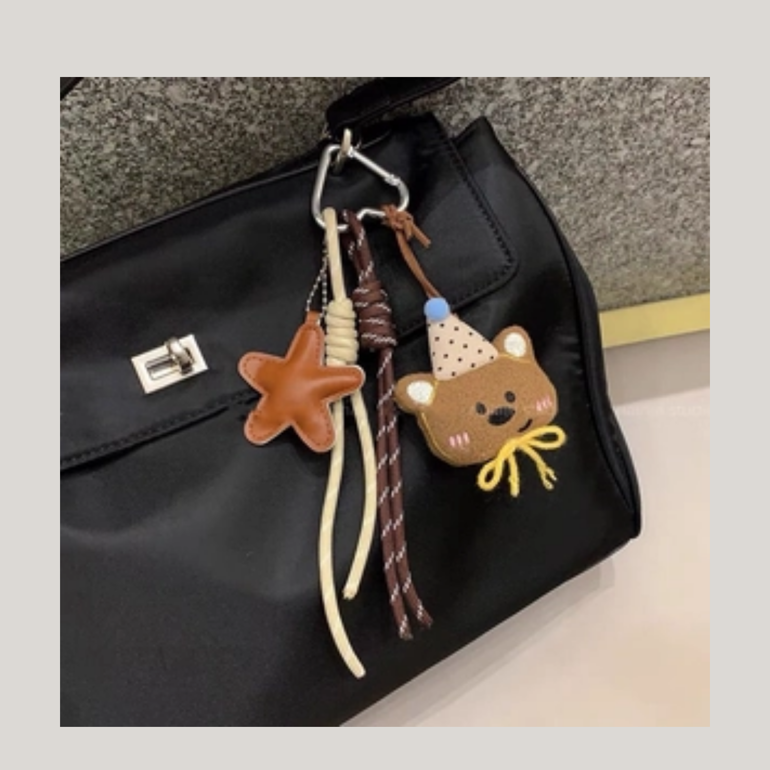 Cute Plush Animal Keychain – Soft Bag Charm