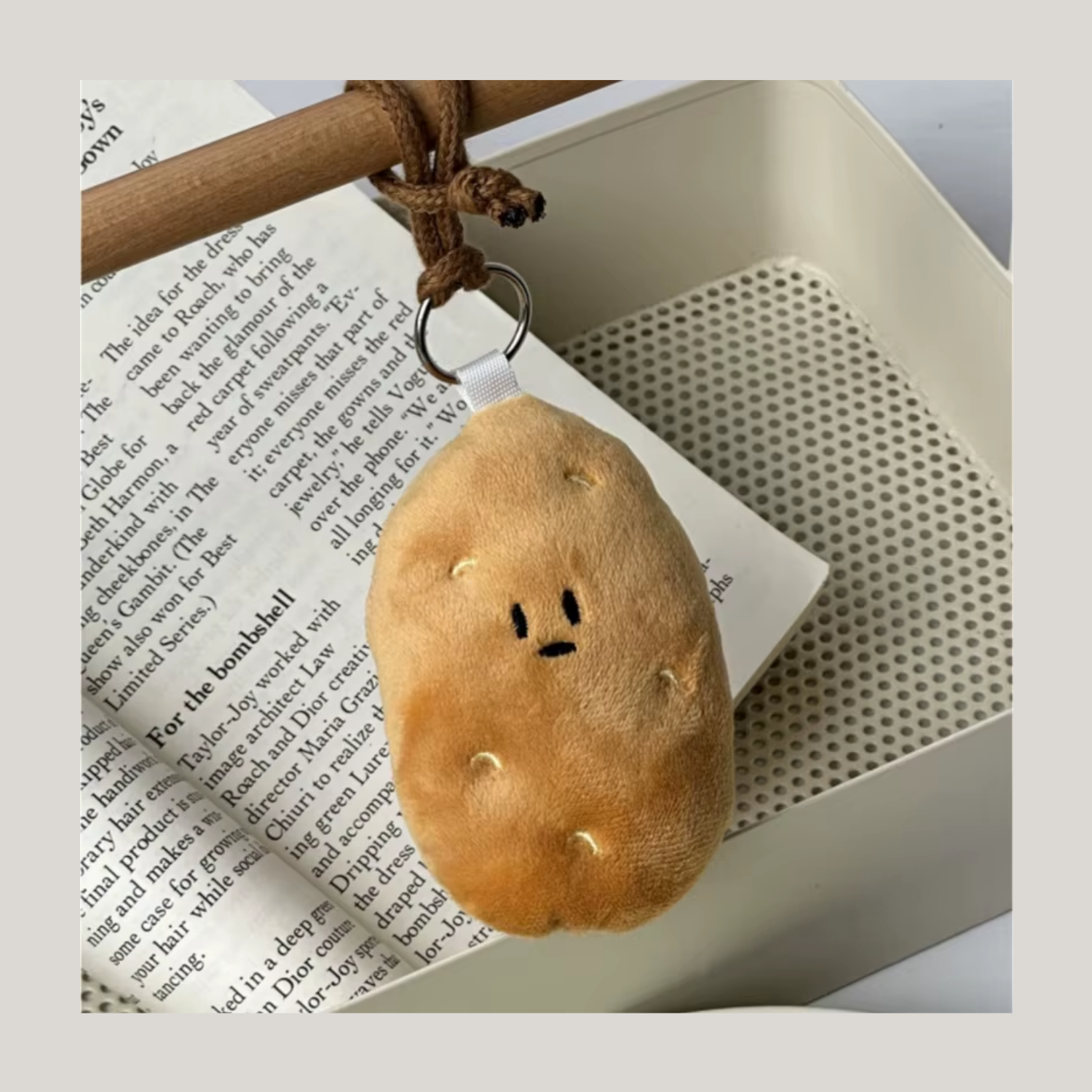 Cute Plush Keychain – Soft Fruit & Animal Bag Charms