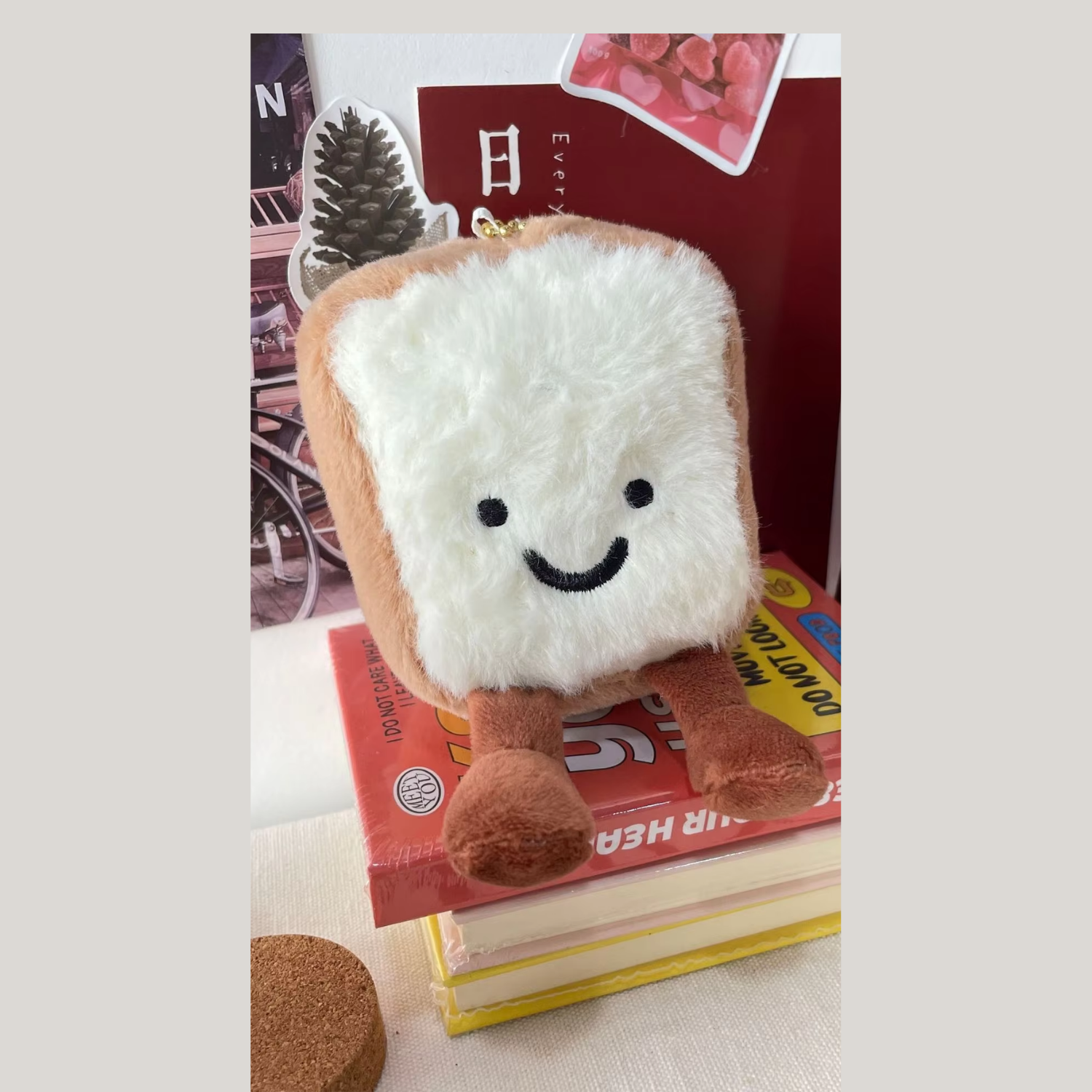 Cute Plush Keychain – Soft Fruit & Animal Bag Charms