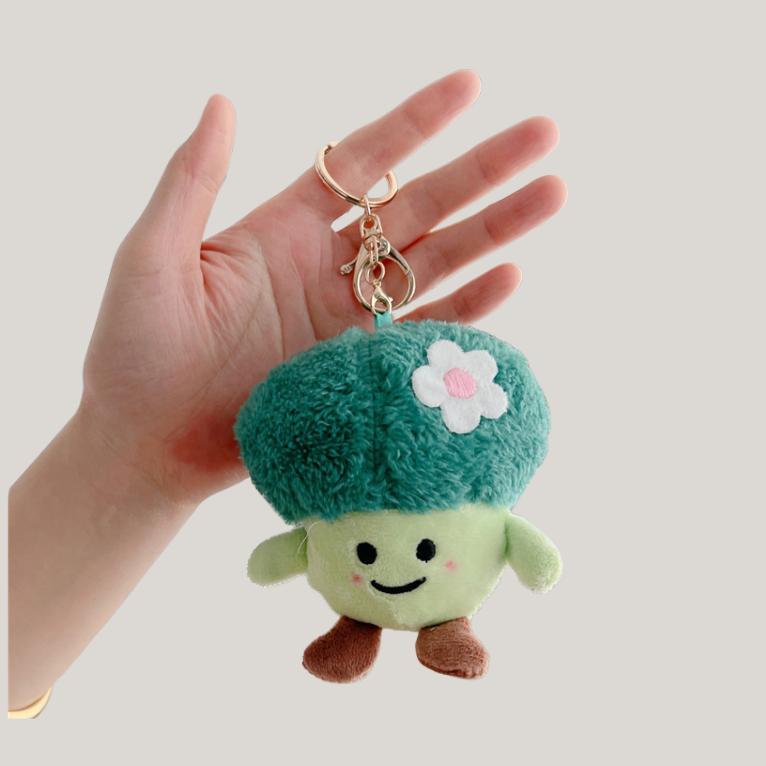 Cute Plush Keychain – Soft Fruit & Animal Bag Charms