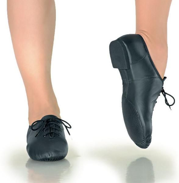 Child Lace-up Jazz Shoe - Jeanye  (Black)